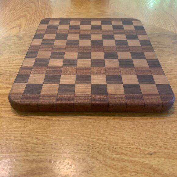Cutting Board Hand Crafted Sapele / Cherry / Walnut Hardwoods Reversible - Picture 8 of 8